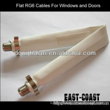 Flat RG6 Cables For Windows and Doors